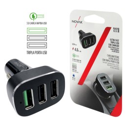 USB da presa accendisigari Ultra veloce Triple USB - NOVAK