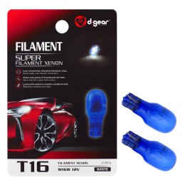 Lampadina T16 W16W a filamento T16 Super Filament Xenon - D-GEAR