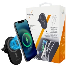 Supporto-caricabatteria wireless MagSafe da presa aria - NOVAK
