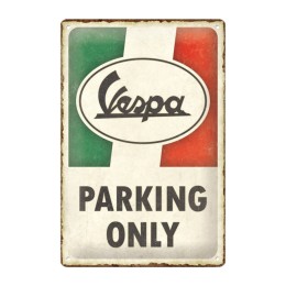 Cartello in latta Vespa Parking Only - NOSTALGIC ART