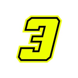 Numeri e lettere adesive Race moto GP - GAT