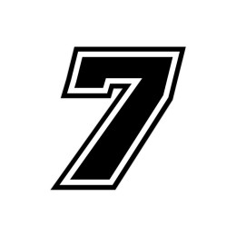 Numeri e lettere adesive Race moto GP - GAT