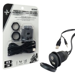Presa di corrente USB e AUX con supporto - ZIM&MANN
