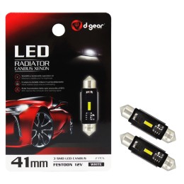 Lampadina a siluro a led SV8,5 Led Radiator Canbus Xenon - D-GEAR