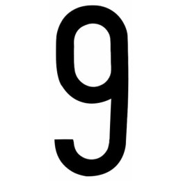 Adesivi lettere e numeri Numero per targa ripetitrice - INT AUTO
