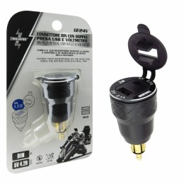 Presa di corrente USB con voltmetro - ZIM&MANN