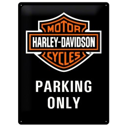 Cartello in latta Harley Davidson Parking Only - NOSTALGIC ART
