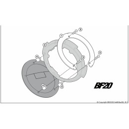 Borsa da serbatoio - Flangia Honda CB, CBR, Crosstourer, VFR - GIVI