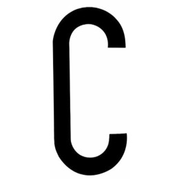Adesivi lettere e numeri Lettera per targa ripetitrice - INT AUTO