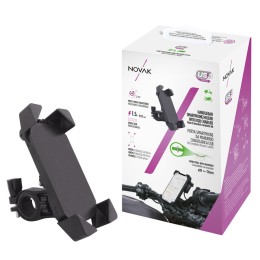 Supporto smartphone Da manubrio con ricarica USB - NOVAK