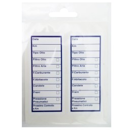 Adesivi tagliando Cambio olio - GAT
