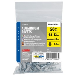 Kit fissaggio targa Aluminium Rivets - LAMPA