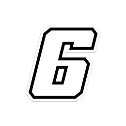 Numeri e lettere adesive Race moto GP - GAT