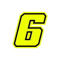 Numeri e lettere adesive Race moto GP - GAT