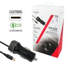 Cavo ricarica 12V + USB Ultra veloce QC3.0 - NOVAK