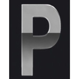 Adesivi lettere e numeri Chrome Logo - LAMPA