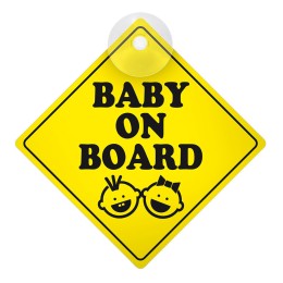 Targhetta Baby on board Baby on board - LAMPA