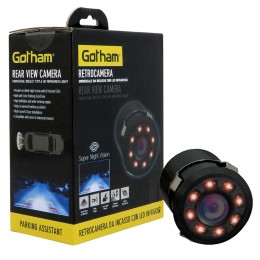 Retrocamere e frontecamere Retrocamera da incasso 8 Led infrarossi - GOTHAM