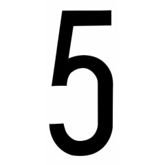 Adesivi lettere e numeri Numero per targa ripetitrice - INT AUTO