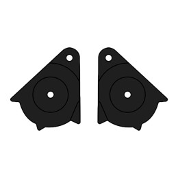Visiera e accessori Kit sottoplacche visiera casco Commander - AIROH
