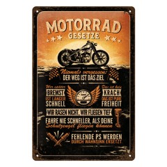Cartello in latta Harley Davidson - NOSTALGIC ART