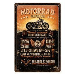 Cartello in latta Harley Davidson - NOSTALGIC ART