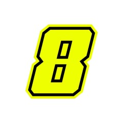 Numeri e lettere adesive Race moto GP - GAT