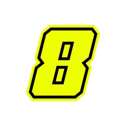 Numeri e lettere adesive Race moto GP - GAT