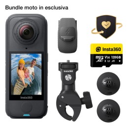 Action Cam X4 Air Bundle super pack accessori moto - INSTA360