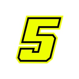 Numeri e lettere adesive Race moto GP - GAT