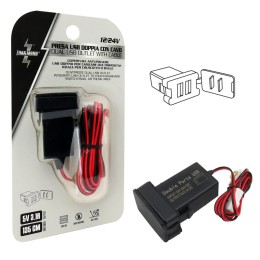 Presa di corrente USB doppio con cavo - ZIM&MANN