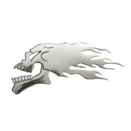 Emblema 3D Skull Flames - LAMPA