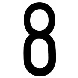 Adesivi lettere e numeri Numero per targa ripetitrice - INT AUTO