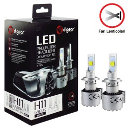 Lampadine H11 Led Projector Headlight Conversion Kit - D-GEAR