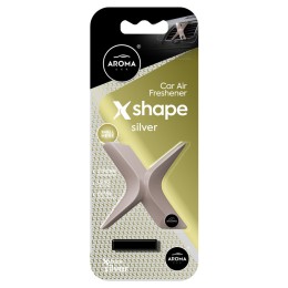 Profumi da bocchetta aria X-Shape Silver - AROMA CAR
