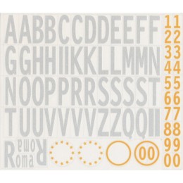 Adesivi targa Letter kit - GAT