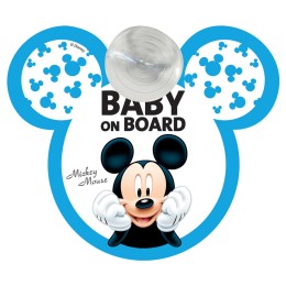 Targhetta Baby on board Mickey - DISNEY