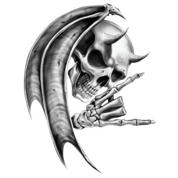 Adesivi Devil Skull - LETHAL THREAT