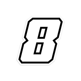 Numeri e lettere adesive Race moto GP - GAT