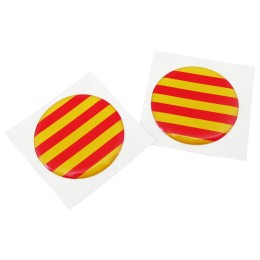 Emblema 3D Bandiera Catalonia - ROX