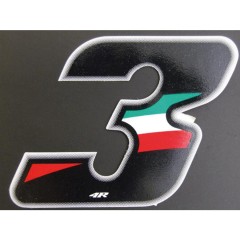 Numeri e lettere adesive Flag - GAT