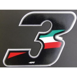 Numeri e lettere adesive Flag - GAT
