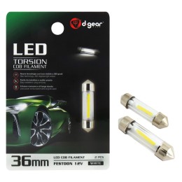 Lampadina a siluro a led SV8,5 36mm Torsion COB filament - D-GEAR