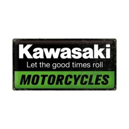 Cartello in latta Kawasaki - NOSTALGIC ART