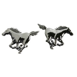 Emblema 3D Mustang Style running horses - LAMPA