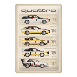 Cartello in latta Audi S4 - NOSTALGIC ART