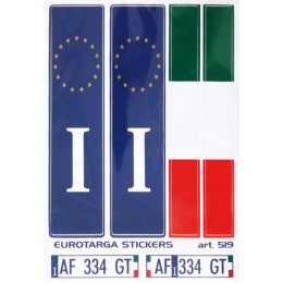 Adesivi targa Eurotarga - GAT