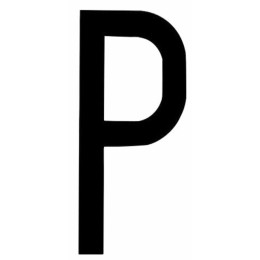 Adesivi lettere e numeri Lettera per targa ripetitrice - INT AUTO
