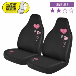 Coprisedili anteriori 2pz Fashion - Love - NORRIS