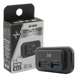 Presa di corrente Pannello USB A - Type C - ZIM&MANN